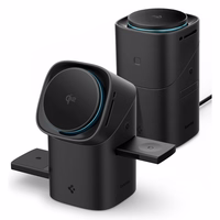 Spigen Essential EF223MS 3-in-1 QI2 Wireless Laadija - must