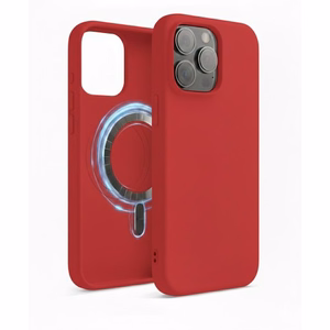 Telefoni ümbris „TM MagSafe Silicone“ iPhone 13 jaoks / Strawberry /