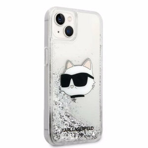 Karl Lagerfeld KLHCP14MLNHCCS iPhone 14 Plus 6.7" hõbedane/hõbedane hardcase Glitter Choupette Head