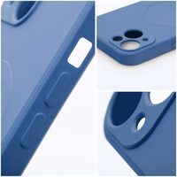 SILICONE MAG ÜMBRIS compatible with MagSafe jaoks IPHONE 13 Mini sinine