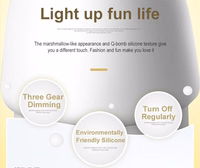 Night lamp W-008 Mushroom sinine