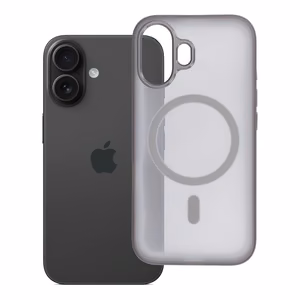 Чехол iPhone 16 Flexline Mag Cover, совместимый с MagSafe, серый