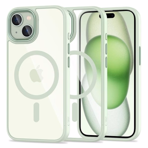 Tech-Protect MagMat MagSafe iPhone 15 Ümbris - Clear roheline