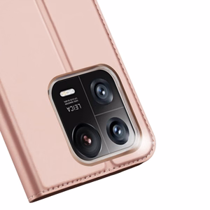 Dux Ducis Skin Pro Ümbris Xiaomi 13 Pro Flip Card Wallet Stand roosa