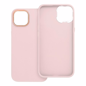 Чехол для iPhone 13 Frame пудрово-розовый