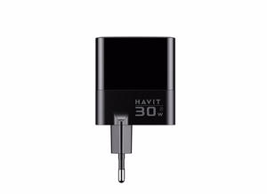 Havit UCLE001 EU - GaN kolme pordiga laadija 30 W, must