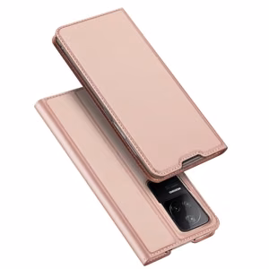Dux Ducis Skin Pro Holster Cover Flip Cover Xiaomi Poco F4 5G jaoks roosa