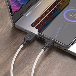 Кабель USB A - Micro USB Hoco 2,4A 1 m X90 белый
