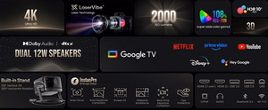 Projektor DANGBEI DBOX02 Pro, DLP Laser, 2000Lm, 4K