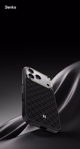 Benks Magnetic Armor Pro Armor Grid Kevlar Ümbris Metal Frame 600D (Y070) jaoks Iphone 17 Pro Max must