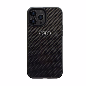 Audi Carbon Fiber iPhone 14 Pro 6.1" must/must hardcase AU-TPUPCIP14P-R8/D2-BK