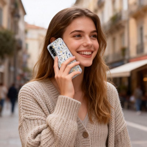 Tech-Protect FlexAir Чехол для Samsung Galaxy A27, прозрачный с цветочным узором