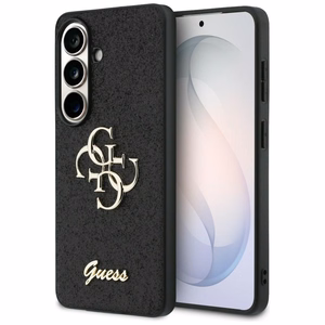 Guess Fixed Glitter Big 4G Metal Logo case for Samsung Galaxy S26 - black