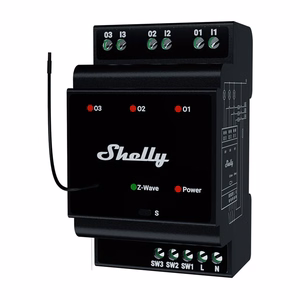 Shelly Qubino Wave Pro 3 3-channel Din Z-wave Bus Relay
