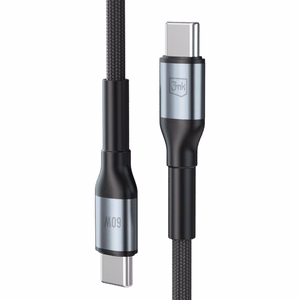3mk Hyper Cable N-SERIES USB-C / USB-C kaabel 3m PD 3.0 QC 3.0 20V/3A 60W must