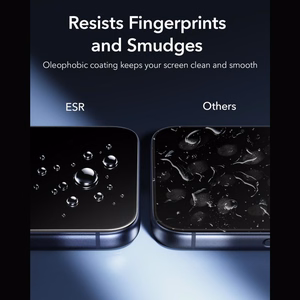 ESR UltraFit Armorite 2 karastatud klaasi komplekt mudelitele iPhone 18 Pro / 17 Pro, must