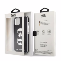 Karl Lagerfeld KLHCP13STPE2TK iPhone 13 mini 5,4 "hardcase must / must Karl & Choupette Head