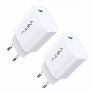 Laadija Choetech Q5004 valge (USB-C / 20W) (2 tk)