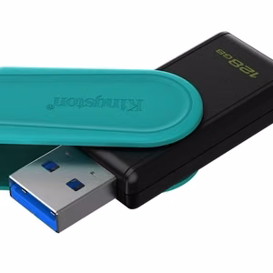 Kingston pendrive 128GB Portable USB 3.2 Gen 1 DataTraveler Exodia S (must/türkīis)