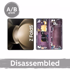 LCD ekraan, ühilduv Samsung F946 Z Fold5 mudeliga, koos raamiga / Cream / (kasutatud 9,5/10)
