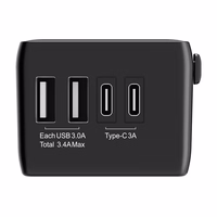 Blitzwolf BW-TA1 4-in-1 Reisi Adapter 2xUSB + C + PD 20W