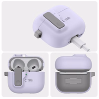 Tech-Protect Slim Hook Ümbris jaoks AirPods 4 - lilla