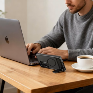 Tech-Protect MagRack MagSafe Ümbris for Samsung Galaxy S26 - Matt must