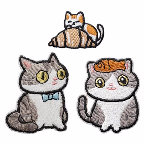 Нашивка кот 1, комплект 3pcs