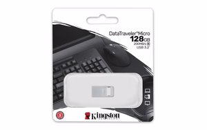 Kingston DataTraveler 128GB Micro 200MB/s metallist USB 3.2 Gen 1 mälupulk