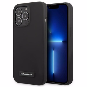 Karl Lagerfeld Silicone Plaque чехол для iPhone 13 Pro / iPhone 13 - чёрный