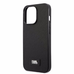 Karl Lagerfeld KLHCP13XSFMP2K iPhone 13 Pro Max 6.7" жёсткий чехол чёрный/чёрный Saffiano Plaque