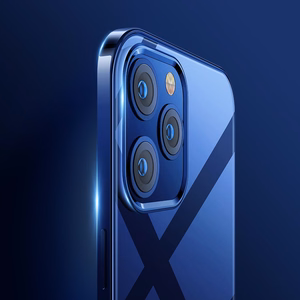 Joyroom Uus ilus seeria ultra õhuke ümbris galvaniseeritud raamiga iPhone 12 Pro Max jaoks must (JR-BP796)