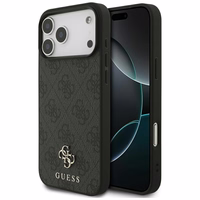 Guess 4G Small Classic Logo MagSafe ümbris jaoks iPhone 17 Pro Max - must