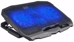 Cooling alus for laptop ART P4 2 x USB A LED must