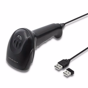Qoltec 50868 – juhtmeta laser-vöötkoodiskanner 1D/2D, must