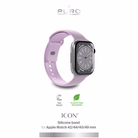 Puro Icon Silicone Strap jaoks Apple Watch 42 / 44 / 45 / 49 mm - Lavender (2 pcs.)