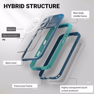 Crong Seal Cover IP68 veekindel ümbris seadmele iPhone 16 Pro, meresinine