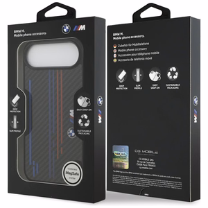 BMW M Kevlar Lines & Logo MagSafe Ümbris jaoks iPhone Air - Must