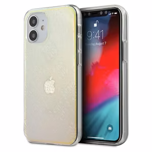 Guess GUHCP12S3D4GIRBL iPhone 12 mini 5.4" iirisevärvi/opal kõvakott 4G 3D mustriga kollektsioon