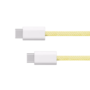Krüger&Matz Basic USB-C–USB-C kaabel, 60 W, 1 m, kollane