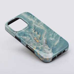 Ümbris jaoks iPhone 15 PRO Forcell F-Protect Mirage compatible with Magsafe Military Drop-Test roheline marble