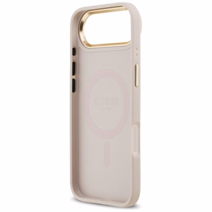 GUESS ümbris jaoks IPHONE 17 Air compatible with MagSafe GUHMP17MPGCRMDEP (PU W/ Grained Strass Logo) roosa