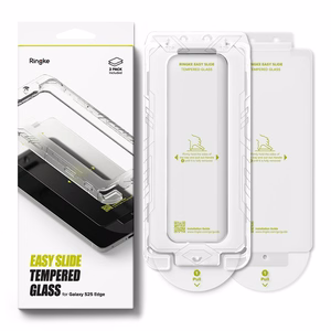 Ringke Easy Slide 2-pack karastatud klaas jaoks Samsung Galaxy S25 Edge - läbipaistev