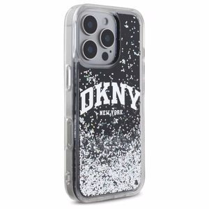 DKNY DKHCP16XLBNAEK iPhone 16 Pro Max 6.9" чёрный/чёрный жёсткий чехол Liquid Glitter Arch Logo