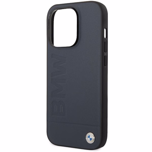 Ümbris BMW BMHMP14XSLLNA iPhone 14 Pro Max 6.7" navy/navy hardcase Leather Hot Stamp MagSafe