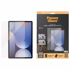 PanzerGlass Ultra-Wide Fit Karastatud klaas jaoks Samsung Galaxy Tab S7+ / S8+ / S9+ / S9 FE+ / S10+