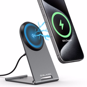 Blavec Induction laadija BQI-01 Qi2 15W magnetiline Magsafe + Raptor kaabel tüüp C to tüüp C (BQI01-QI2MS) hõbedane