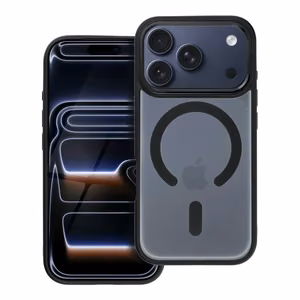 Ümbris iPhone 17 PRO jaoks, Matte Mag Cover, ühildub MagSafe'iga, must