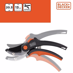 BLACK+DECKER vaheliti teradega oksakäärid, 20,3 cm