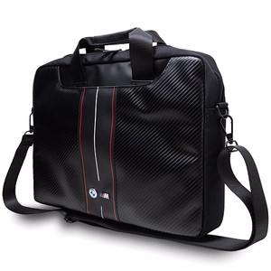 BMW Carbon & punane Stripes kott jaoks a 16" laptop - must